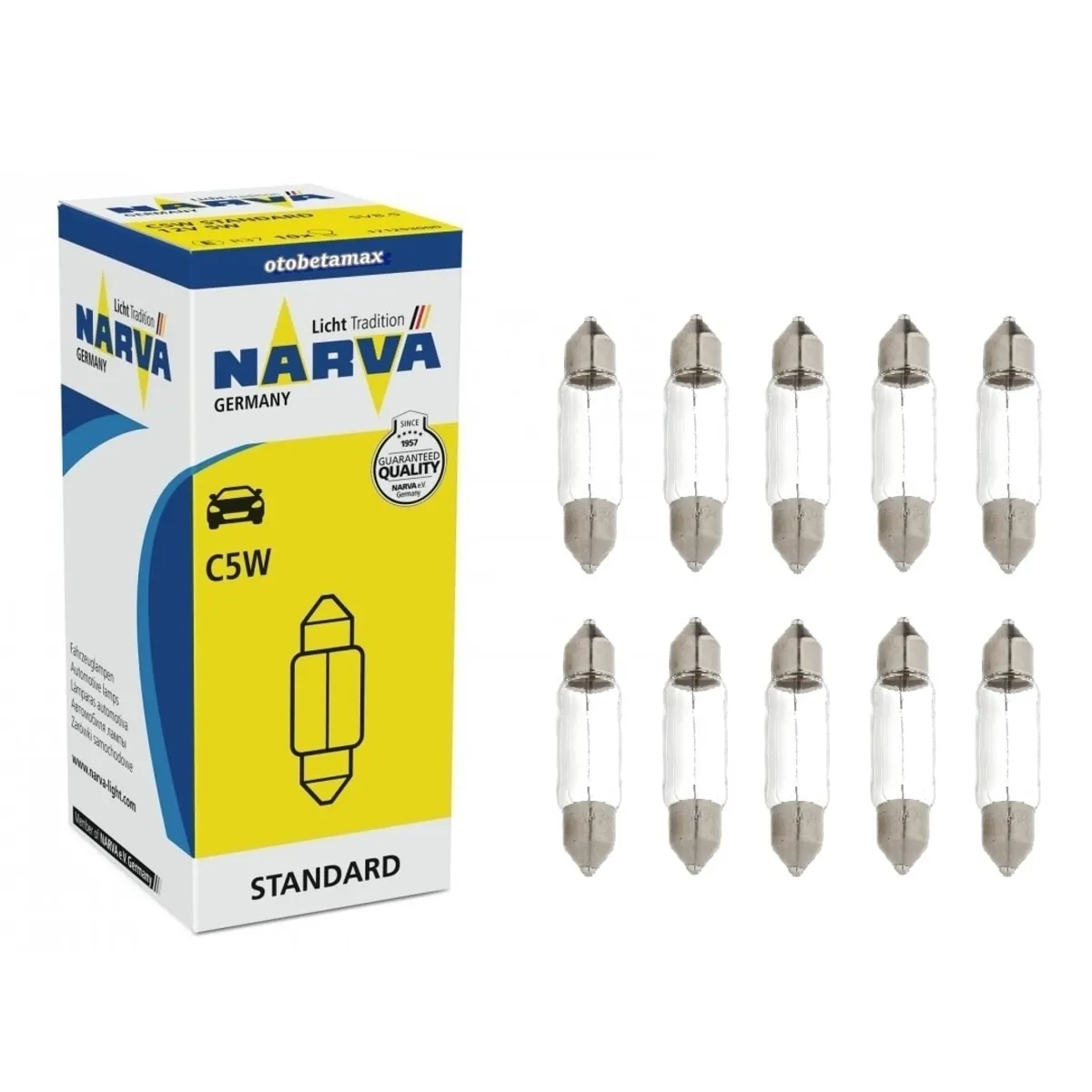 Ampul sofit C5W 12V 5W SV8,5 (10lu) Narva