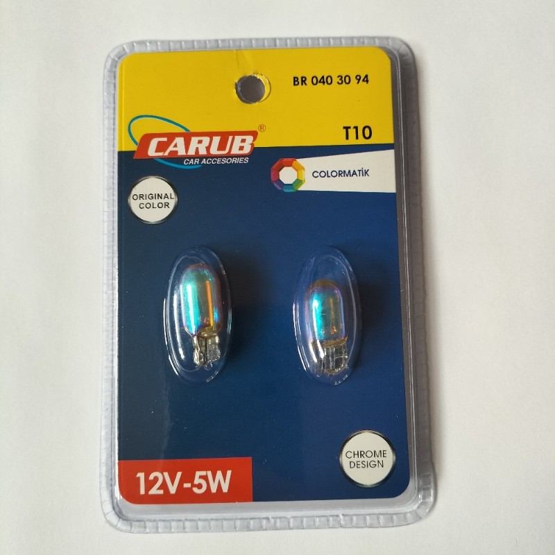 Ampul T10 Diadem krom orange 12V